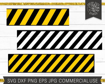 Caution Tape SVG, Caution svg, Warning svg, Construction svg, Construction Tape svg, Safety svg Black Yellow Striped, Caution Tape Clipart