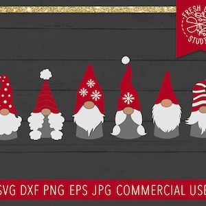 Gnomes SVG Bundle, Gnomies svg, Holiday gnomes, Christmas Gnomes, Cute Girl Gnomes Clipart, Boy Gnomes Clip Art, Gnome Cut File for Cricut