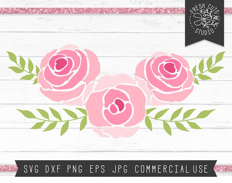 Download Flower SVG Cut File Rose svg Bouquet svg Flower Swag Svg ...