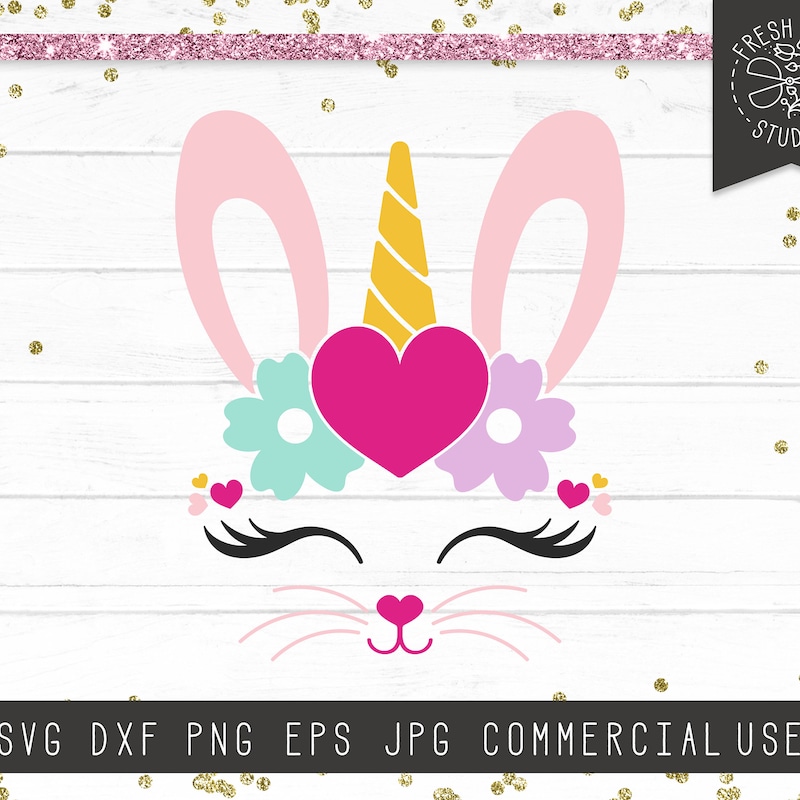 Cut Rabbits Easter Unicorn Easter Card - Etsy UK