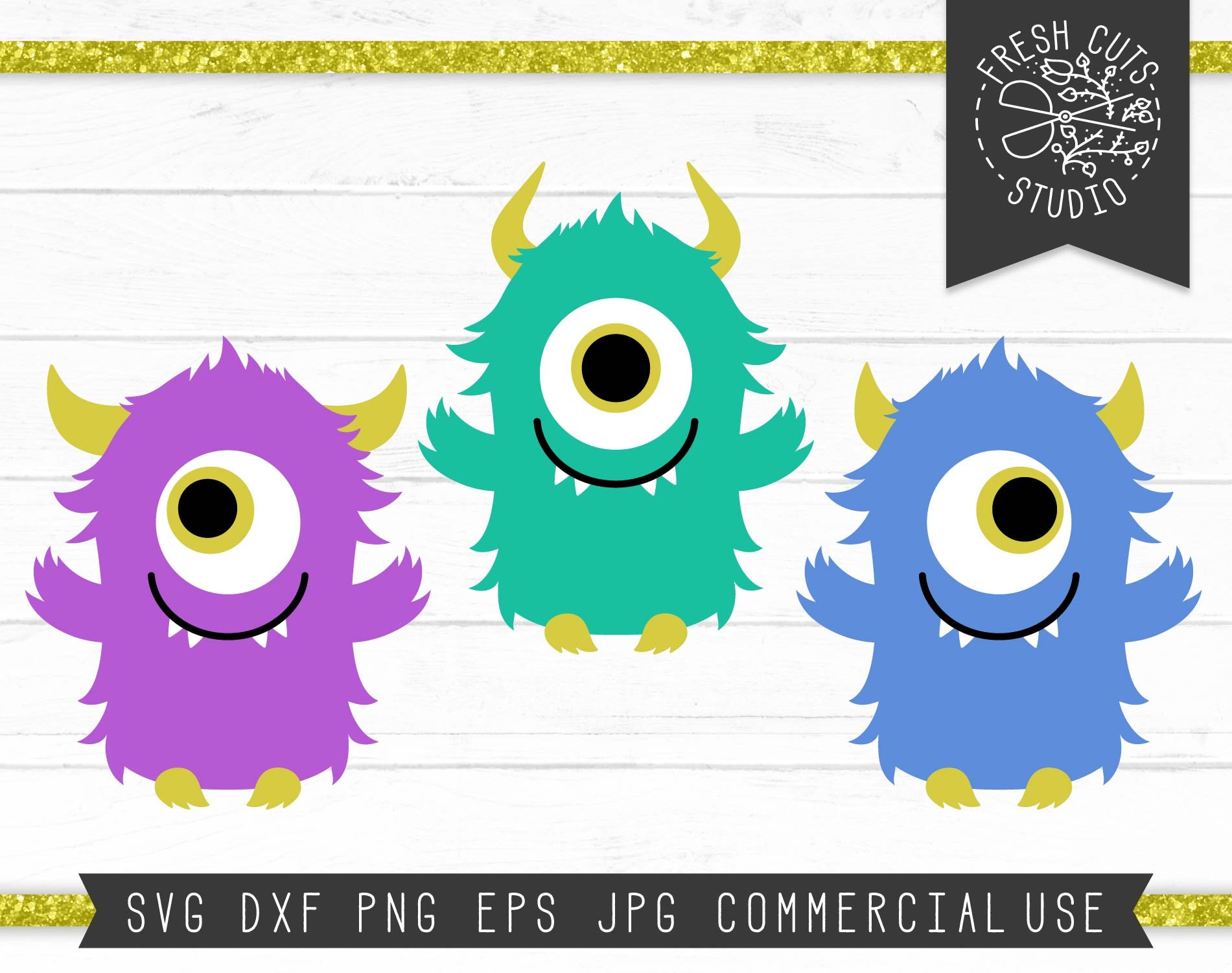 Monster SVG Designs for Cricut Silhouette Instant Download | Etsy