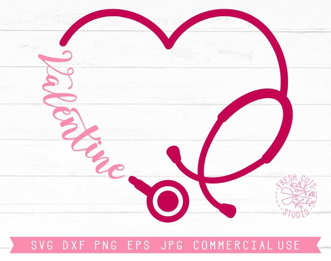Valentine Nurse Svg Instant Download Digital Design, Valentines Day ...