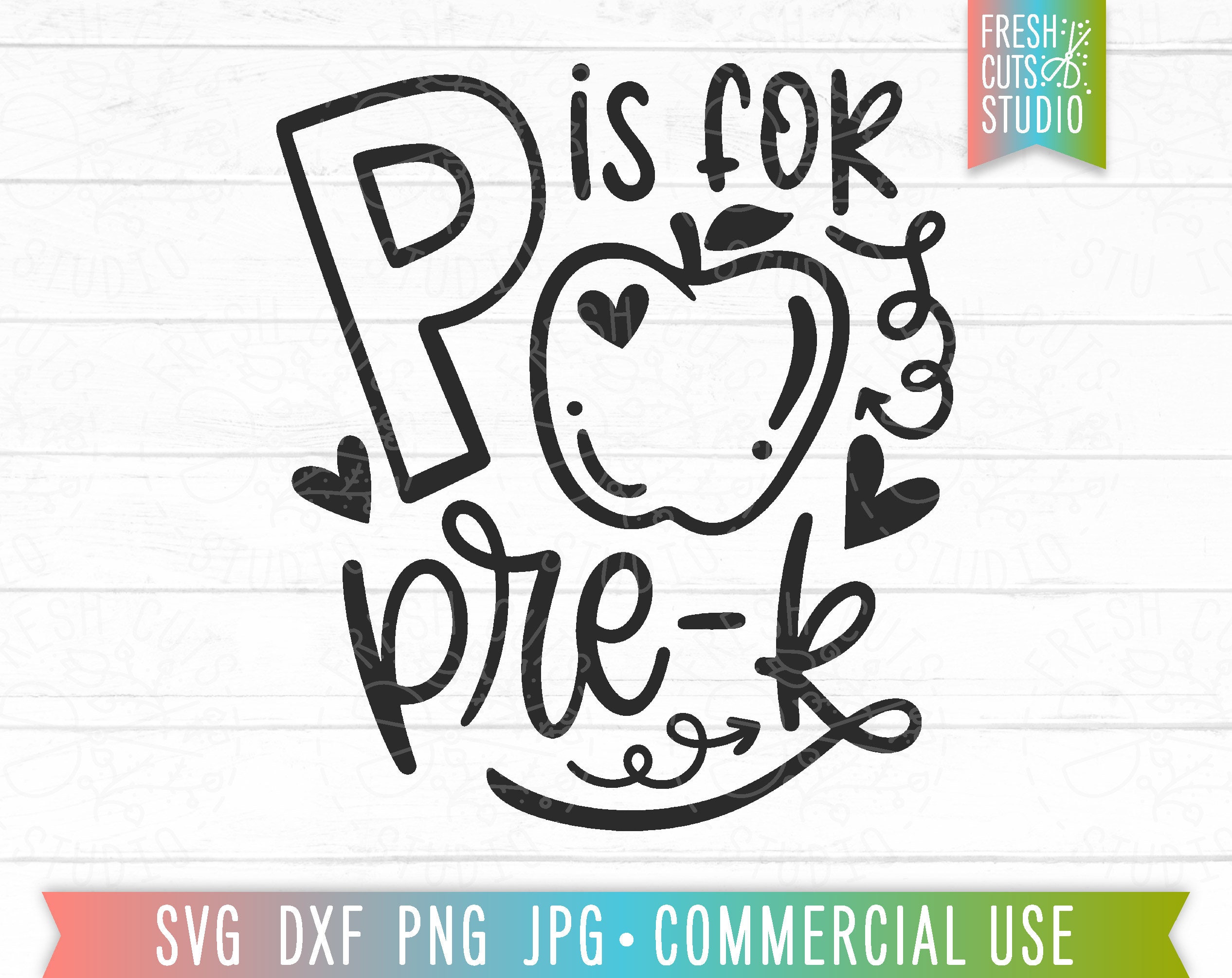 Pre K SVG Cut File, Pre-k, P is for Pre-k, Prekindergarten Svg, Pre-k ...