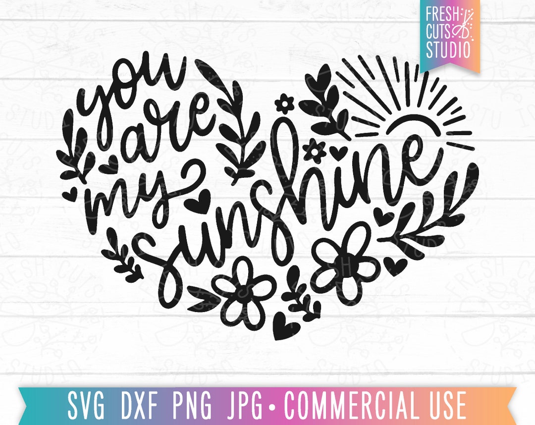 You Are My Sunshine SVG, Be Positive Svg, Positive Svg, Retro Quotes ...