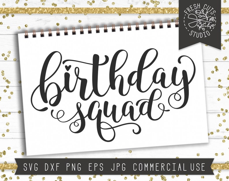 Download Birthday Squad Svg Birthday Squad Cut Files Cuttable | Etsy