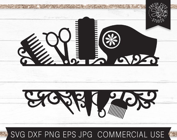 Download Hair Stylist Svg Hairdresser Svg Hair Stylist Split Frame Etsy