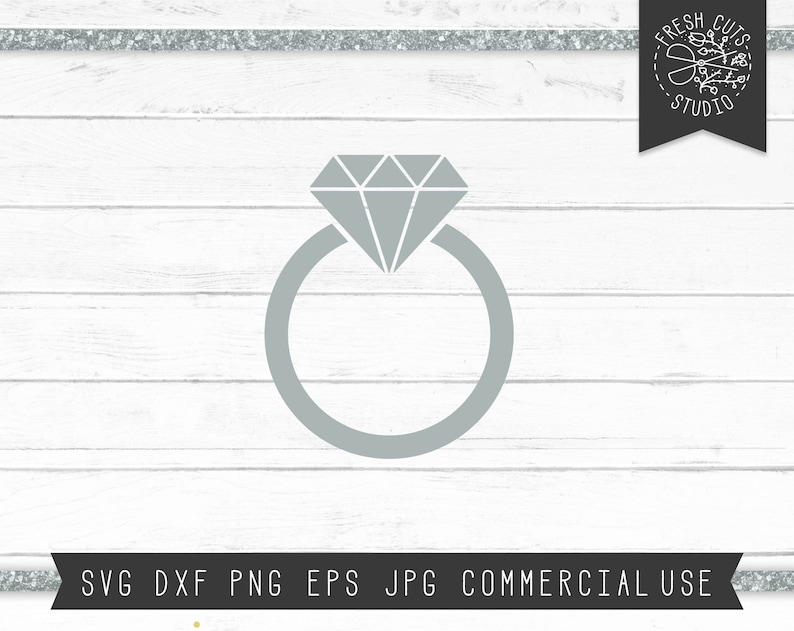 Diamond Ring Svg Cut Files, Wedding Ring SVG, Engagement Ring Svg ...
