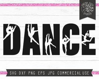 Dance SVG Cut File for Cricut, Dancer Cutout Svg, Jazz Ballet Shirt, SVG for Dancers, Dance Team Svg, Dancer Silhouette, Dance Mom Svg DXF