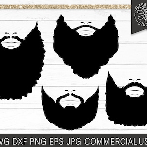 Bart SVG, Afro Bärtigen Mann SVG geschnitten Datei für Cricut, schwarzer Mann SVG, Frisur Svg, Barbier Svg, Bart Öl Svg, Gesicht mit Bart Svg Dxf Png