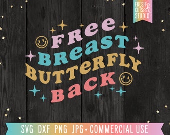 Retro Swim SVG, Free Breast Butterfly Back, Trendy Shirt Design for Swim Team, Gift for Swimmer, Boho Swimming svg for Swimmer, Swim Mom png