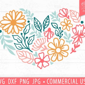 Flower Heart SVG, Floral Heart svg, Mothers Day SVG, Mom Shirt svg, Heart PNG, Heart svg for Cricut, Flower Shirt design, Heart Wreath png