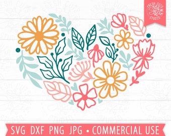 Flower Heart SVG, Floral Heart svg, Mothers Day SVG, Mom Shirt svg, Heart PNG, Heart svg for Cricut, Flower Shirt design, Heart Wreath png