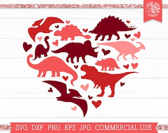 Dinosaur Heart SVG, Valentines Day Shirt svg, Boy Valentine, Cute T Rex Valentine PNG Sublimation, Valentine Dinosaur SVG, Kids Shirt svg