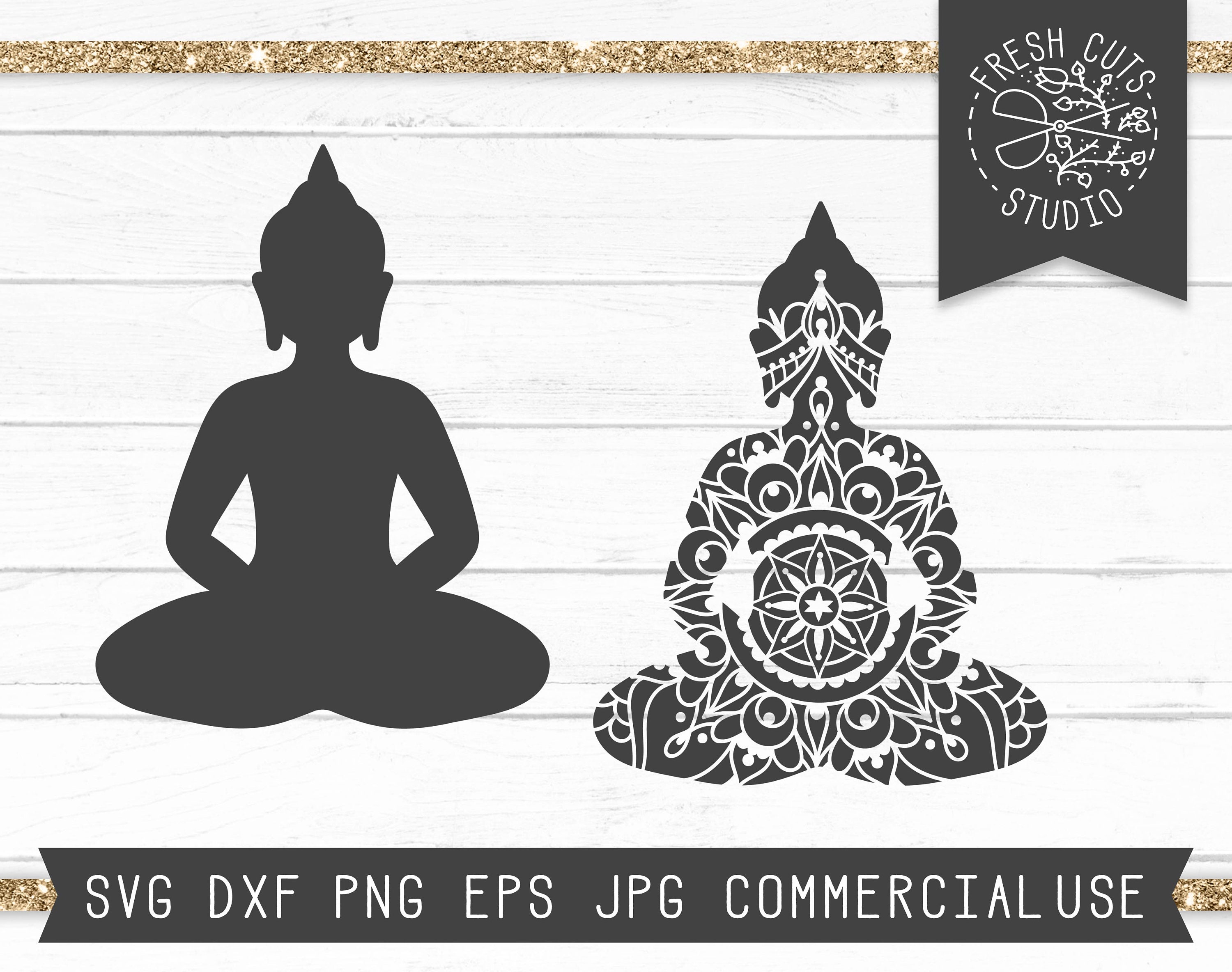 Download Buddha SVG Cut File Buddha Mandala Svg Buddha Silhouette ...