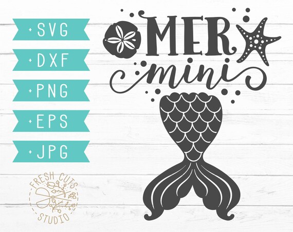 Download Mermaid Svg Cut File Mer Mini Svg Mer Mini Svg Mermaid Tail Etsy