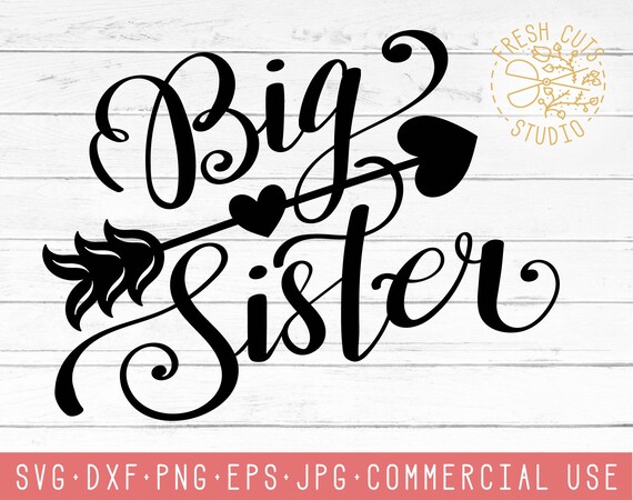 Download Big Sister SVG Silhouette Designs Instant Download Sibling ...