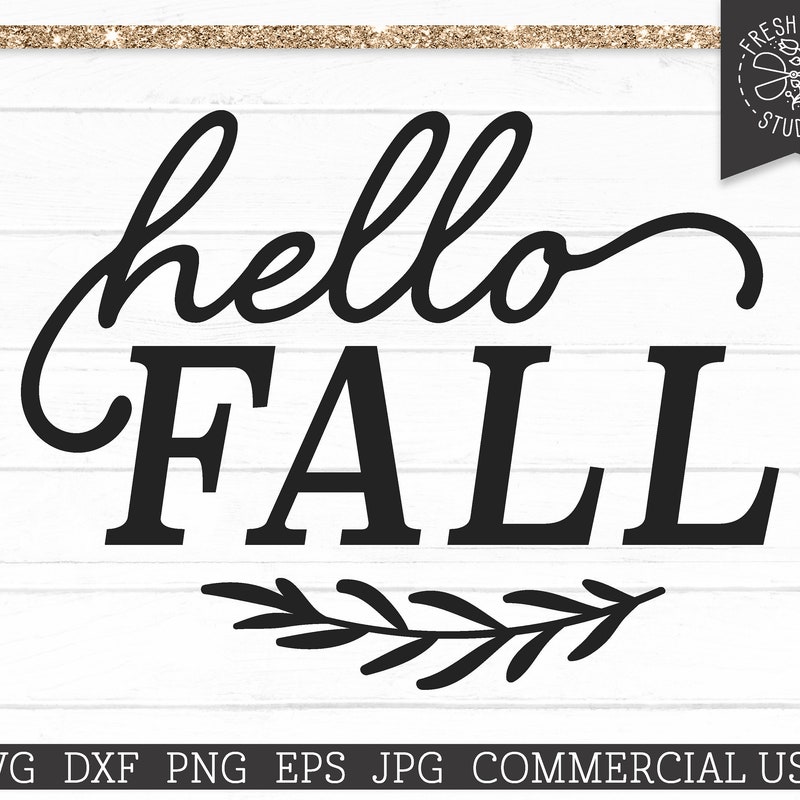 Hello Fall Svg - Etsy