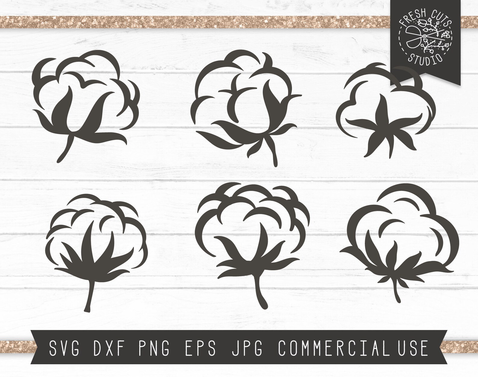 Cotton SVG Cut File for Cricut, Cotton Silhouette Svg, Cotton Ball SVG ...