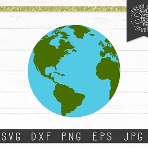 World Globe SVG Archivo de descarga instantánea de corte para Cricut, World Svg, Globe Cut File, Planet Earth SVG Clipart, Earth Silhouette SVG Dxf Png