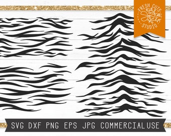 Tiger Streifen SVG Instant Download, Tiger Print Svg, Tiger Streifen geschnitten Datei für Cricut, Silhouette, Streifen Muster Svg, Tier Druck SVG