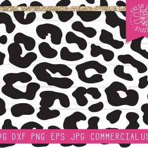 Leopard Spots SVG File Instant Download, Leopard Print Svg, Leopard Spots Cut File for Cricut, Silhouette, Leopard Pattern Svg, Animal Spots