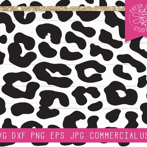 Leopard Spots SVG File Instant Download, Leopard Print Svg, Leopard Spots Cut File for Cricut, Silhouette, Leopard Pattern Svg, Animal Spots