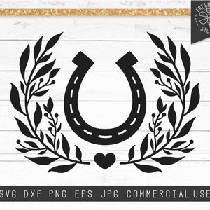 Horseshoe SVG Instant Download, Horse Shoe CutFile for Cricut, Horse Racing Svg, Horse Barn Stables SVG, Horse Owner Shirt, Horse Vinyl PNG