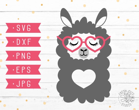 Cute Llama Svg Design Instant Download Cut File For Cricut Etsy