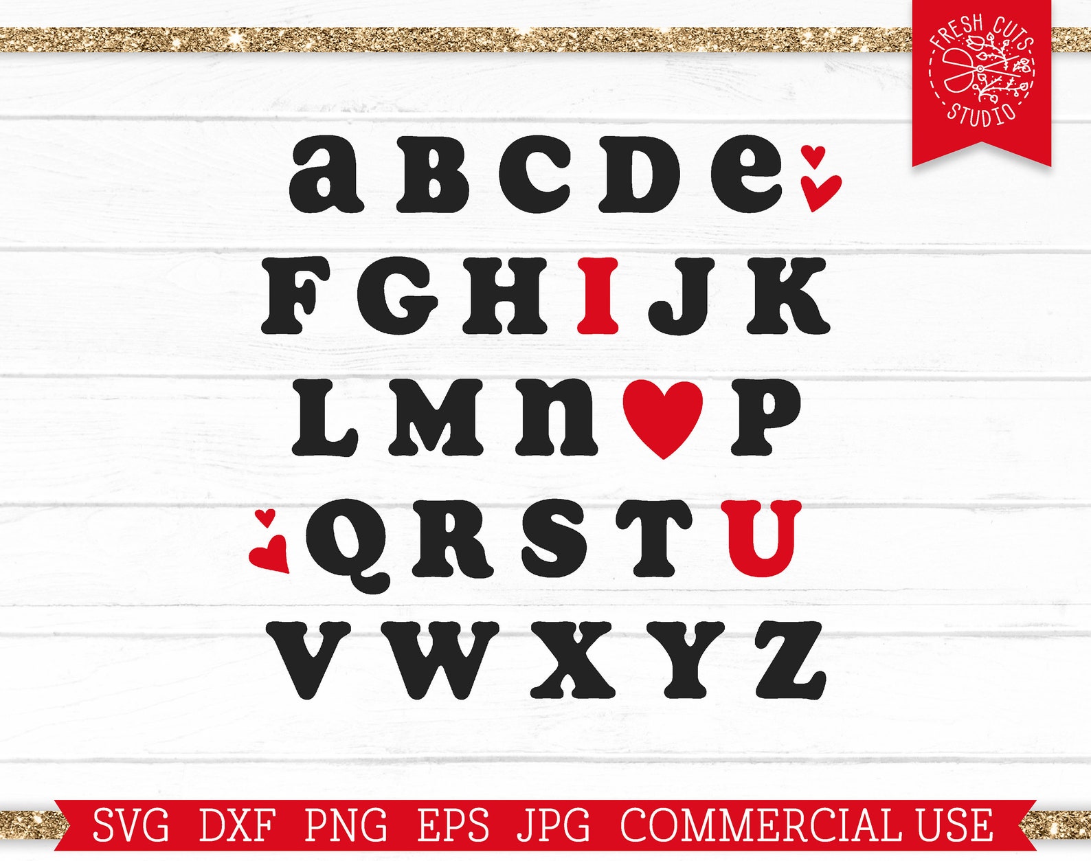 I Love You SVG ABC Alphabet Svg Cut File for Cricut | Etsy