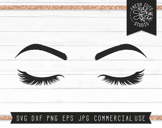 Download Eyelashes svg Cut File Instant Download Lashes and Brows ...