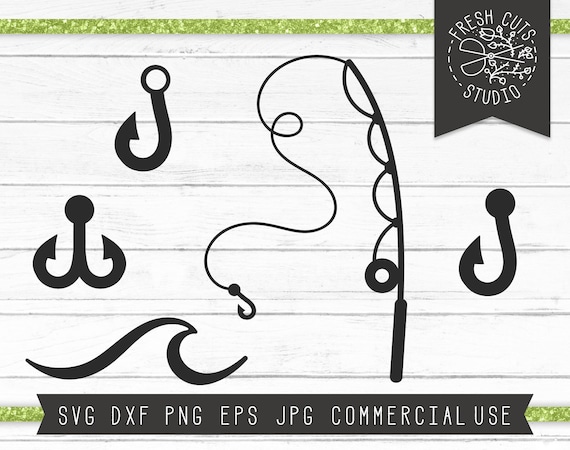 Download Fishing SVG Bundle Fishing Pole Cut Files for Cricut | Etsy