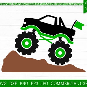 Monster Truck SVG Mud svg Cut File for Cricut, Silhouette, Boys Shirt Design, Svg for Boys, Kids Cut File, Mudding Truck Clipart Image, png