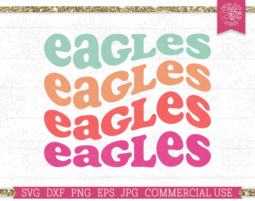 Eagles SVG Cut File for Cricut, Silhouette, Sport Mascot SVG Cuttable ...