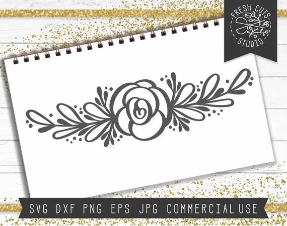 Download Floral Swag Svg Cut Files For Cricut Flower Svg Rose Svg Etsy