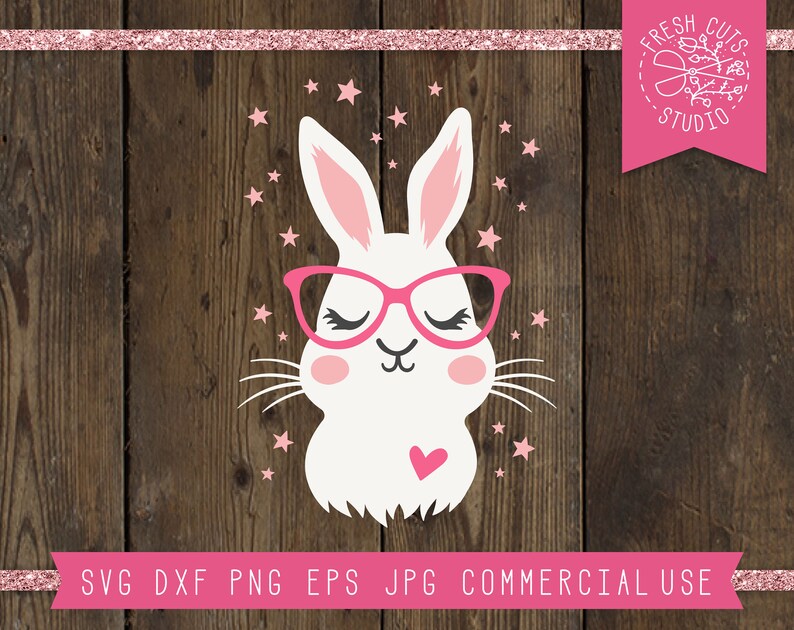 Clip Art Rabbit Face Easter Svg Bunny Face Svg Cut File Cute Bunny Clipart Glasses Svg Sweet Bunny Svg For Cricut Rabbit Svg Instant Download Art Collectibles