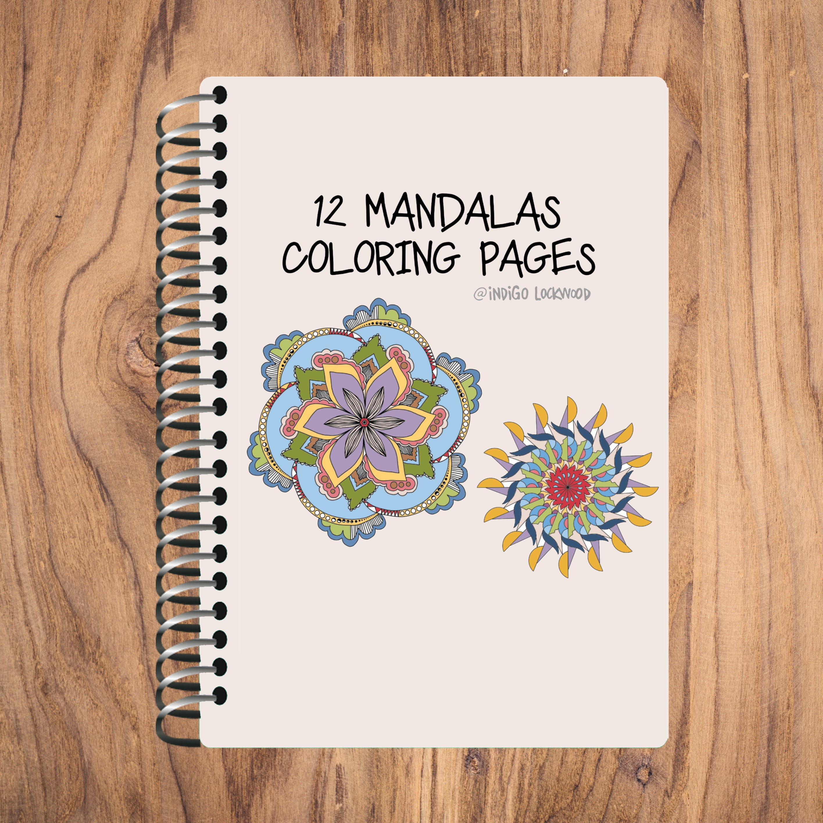 Trippy Mandala Coloring Pages Instant PDF Download Coloring | Etsy