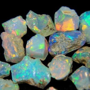 Raw Opal Crystal Lot: Uncut Rough Stone