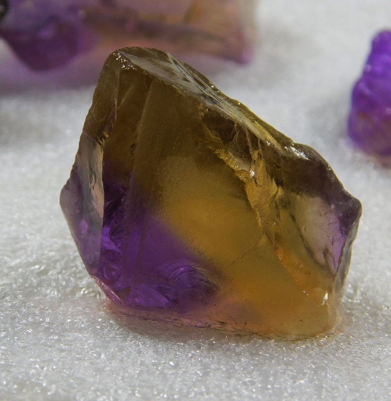 A+AAA 100/% Natural TOP GRADE Purple Yellow Ametrine Rough Loose Gemstones##444#
