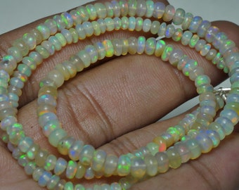 Opal Perlen Stein Äthiopische Opal Perlen, Opal Armband, Goodstone Schmuck Multi Feuer, Opal Perlen Stein