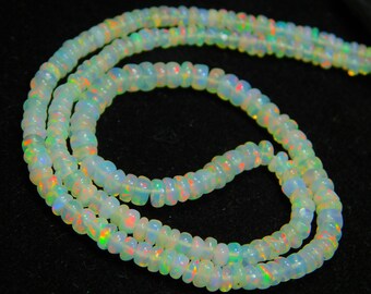 Multi Feuer, Opal Armband, goodstone jewelryBracelet Äthiopische Opal Perlen, Opal Perlen Stein