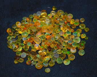 Plain Perlen Feuer Opal Perlen Auffällige Gelb Feuer Opal Opal Perle 2,5 mm 5 mm Welo Perlen Opal Runde lose Perlen Edelstein 10 Stück Menge