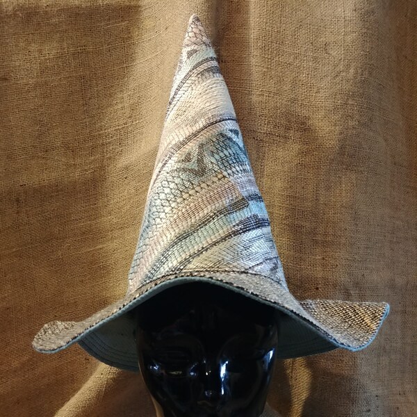 Upcycled Upholstery Witch or Wizard Hat