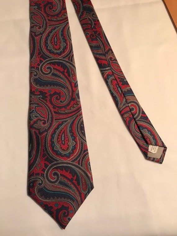 Don Loper Beverly Hills Vintage All Silk Tie Red … - image 1