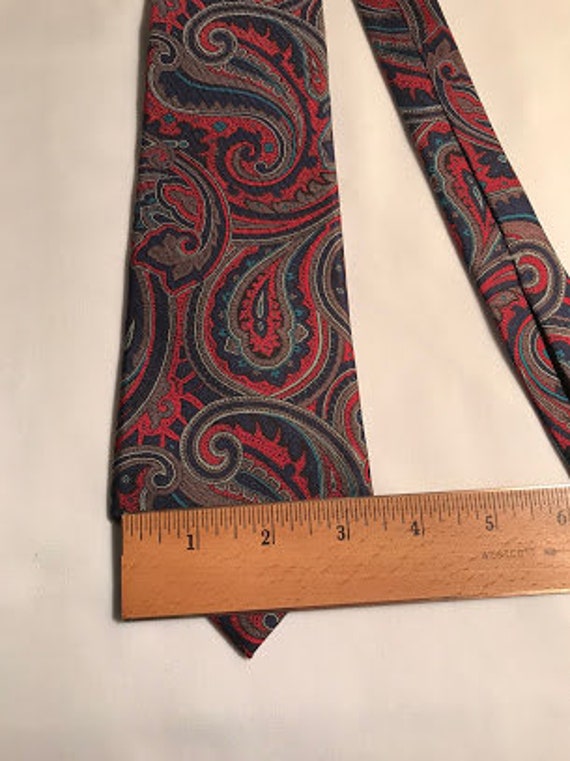 Don Loper Beverly Hills Vintage All Silk Tie Red … - image 3