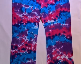 High Wasted Cotton Candy Bell Bottom Leggings/Yoga Pants