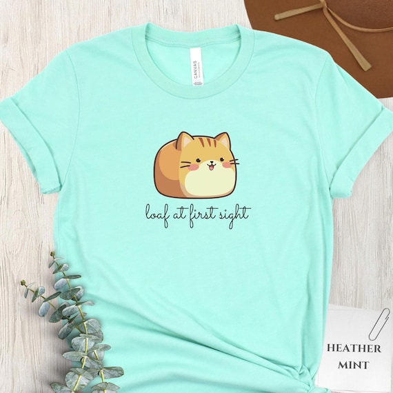 Kawaii Cat Loaf Shirt, Cute Loaf Cat T Shirt, Adorable Cat Tee, Cozy Aesthetic Cat Lover Gift, Cat Pun Tee, Funny Cat Lover Gift