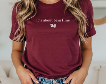 Its About Bam Time Mahjong Shirt, Mahjong Lover Gift, Funny Mahjong Player Tee, Mahjong Tiles Graphic Tee, Game Night, Mahjong Club Tee