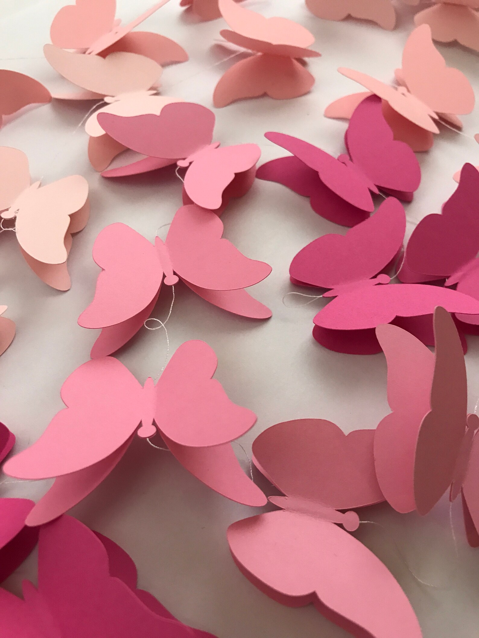 Paper Butterfly Garland 1 Metre Garland Party Decor Etsy