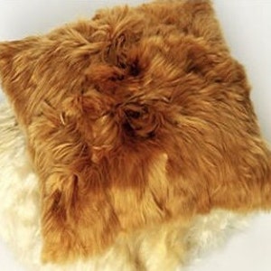 100% Baby Alpaca Fur Cushion Covers, pillow cover, fur pillow / Cushion alpaca / Alpaca fur image 5