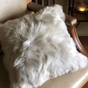 100% Baby Alpaca Fur Cushion Covers, pillow cover, fur pillow / Cushion alpaca / Alpaca fur image 6
